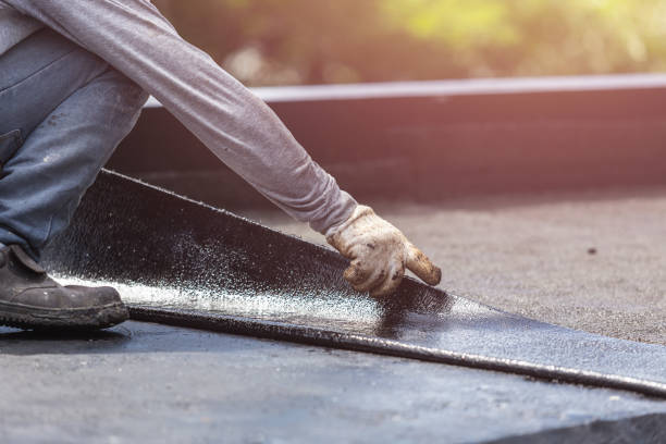Professional Waterproofing technician working in Highland Park, NJ